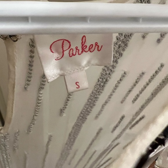 Beaded Silk Transparent Parker Top - Picture 2 of 4